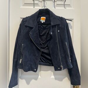 Dusty Blue Leather Jacket